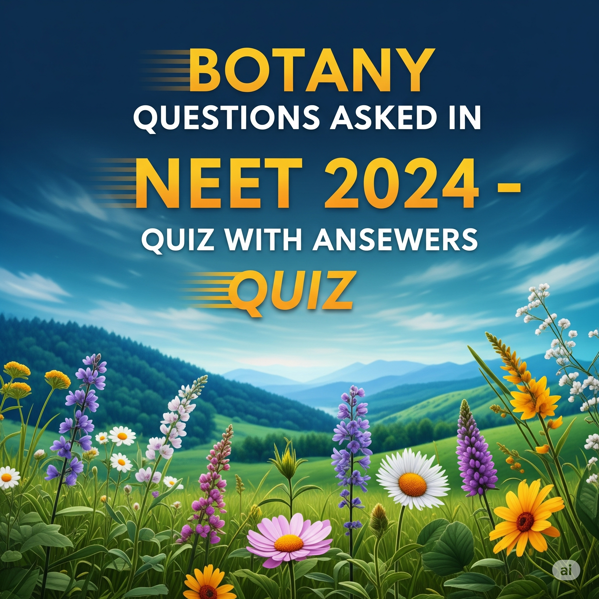 BOTANY QUESTIONS ASKED IN NEET 2024: QUIZ