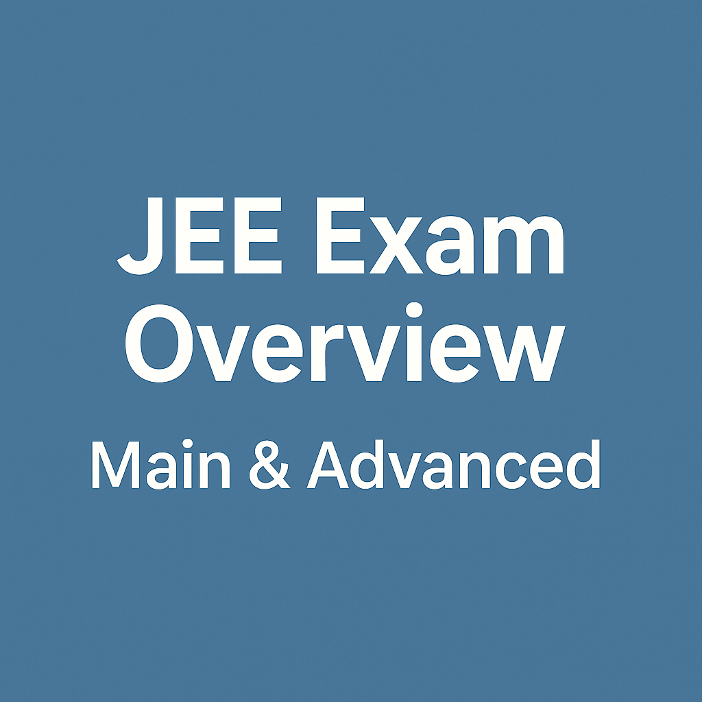 JEE EXAM OVERVIEW: MAIN & ADVANCED
