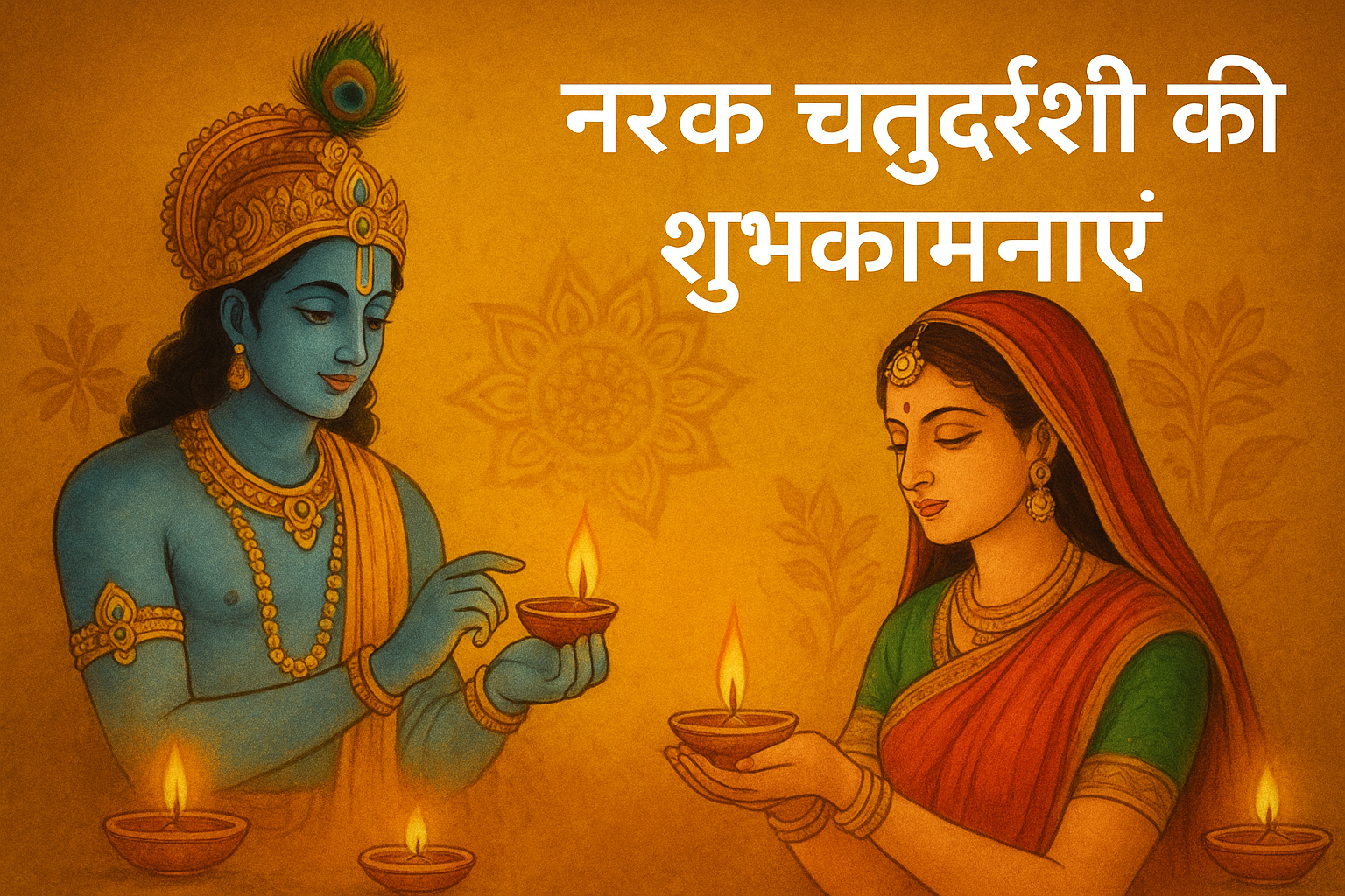 नरक चतुर्दशी : धर्म, कथा और  पूजा-विधि